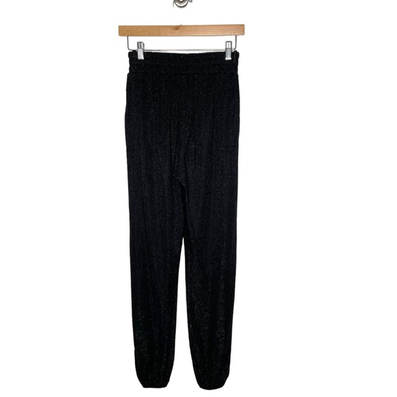 Elisabetta Franchi | Ankle Length Knit Trousers in Black/Gold Lurex Glitter 40 - Picture 5 of 7